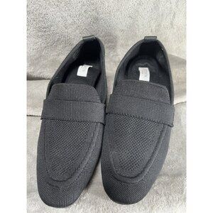 Steven New York Shoes Women’s 8 Casual Loafers Flats Black Fabric Slip On Preppy